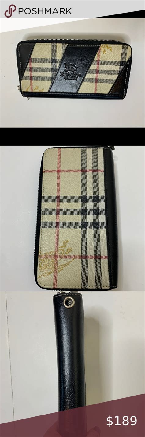 authentic burberry wallet on sale|Burberry zipper wallet.